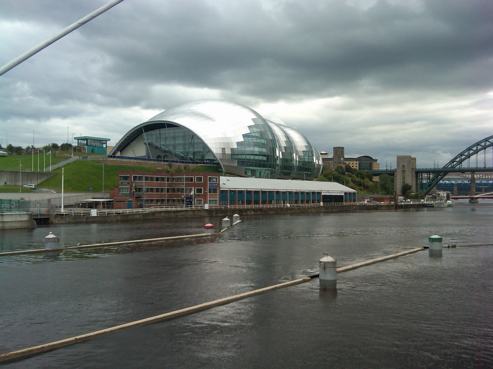 The Glasshouse International Centre for Music, Gateshead, on the banks of the River Tyne