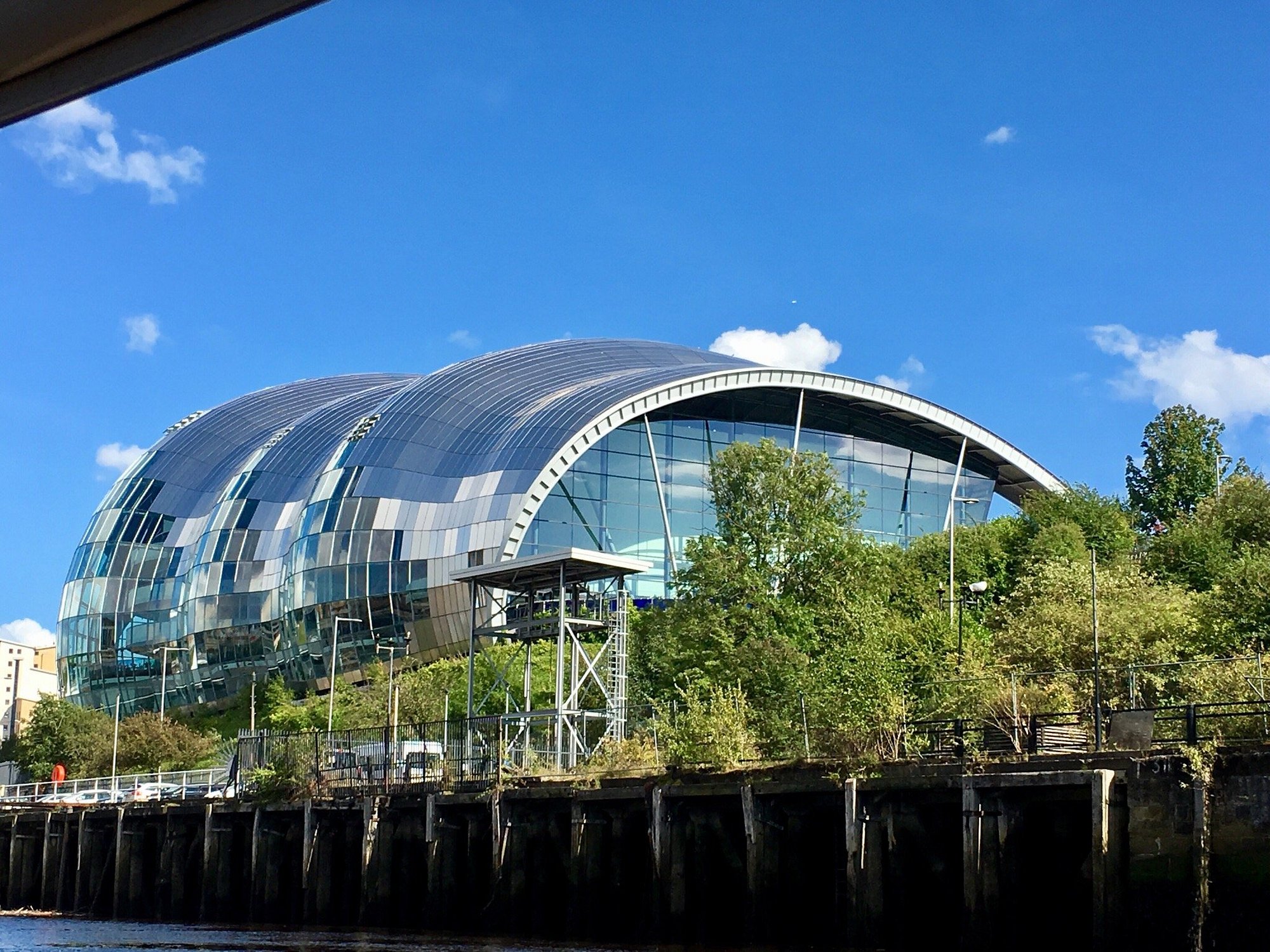 The Glasshouse International Centre for Music, Gateshead, on the banks of the River Tyne